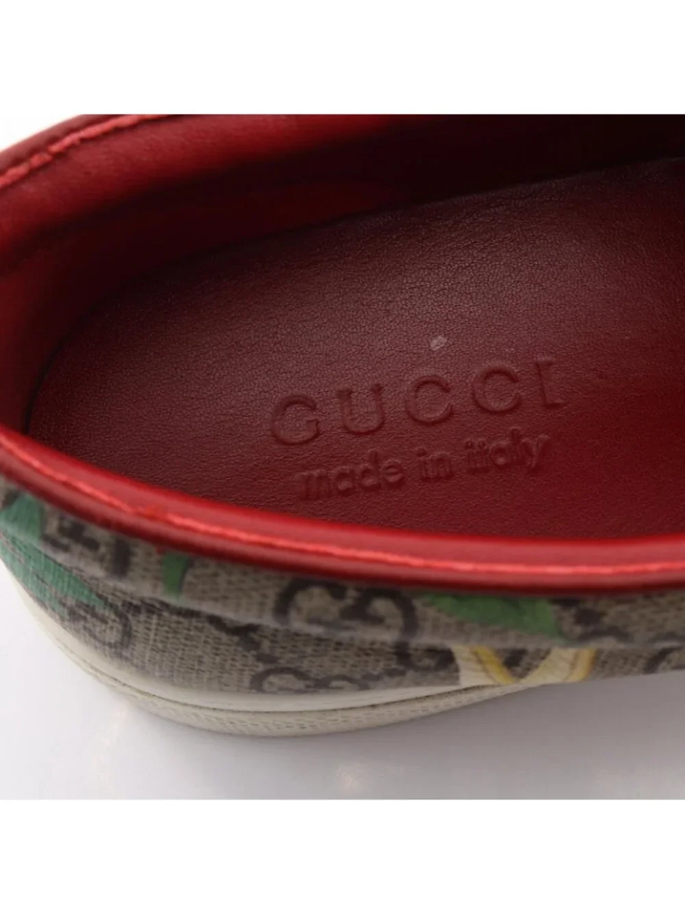 Gucci Sneakers Tian GG Supreme Slip on Canvas Leather Low